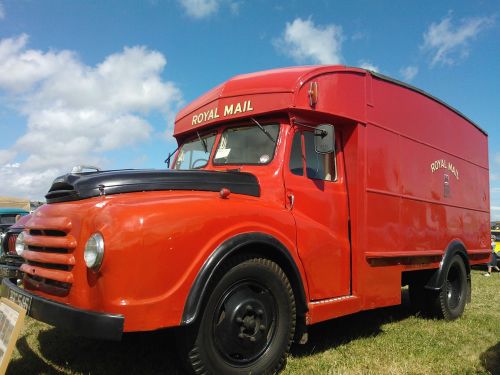 gpo van post office lorry red