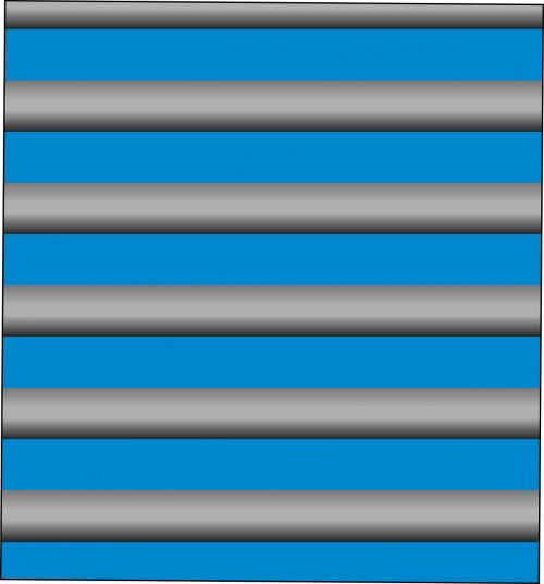 gradient silver bars