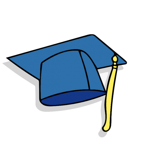 graduation cap icon clipart