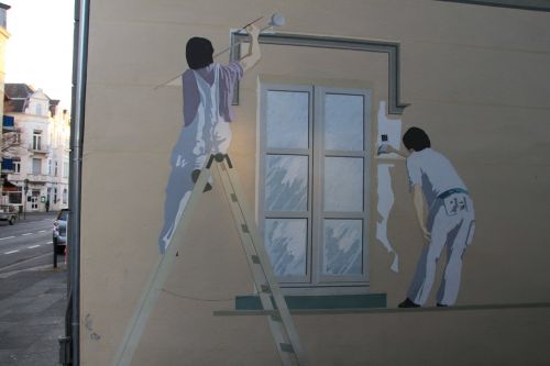 graffiti painter window