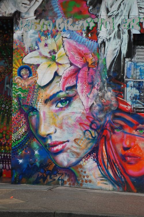 graffiti woman street art