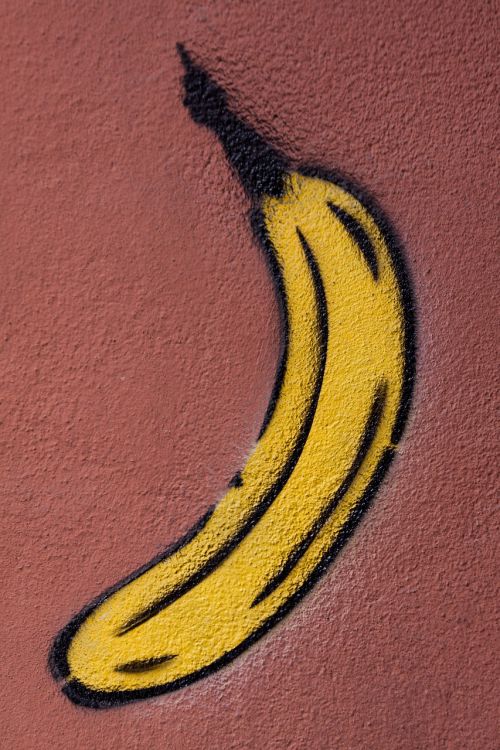 graffiti banana art