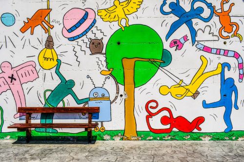 graffiti playground colorful