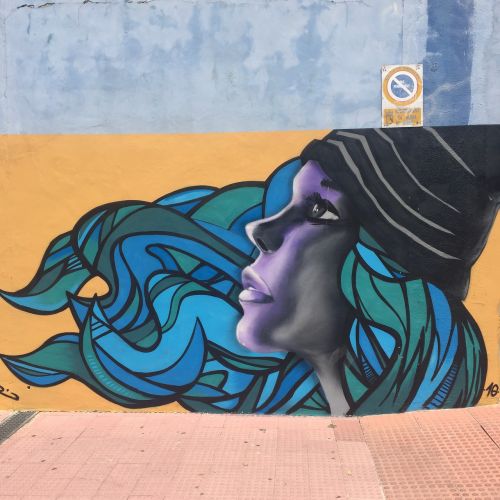 graffiti spain girl