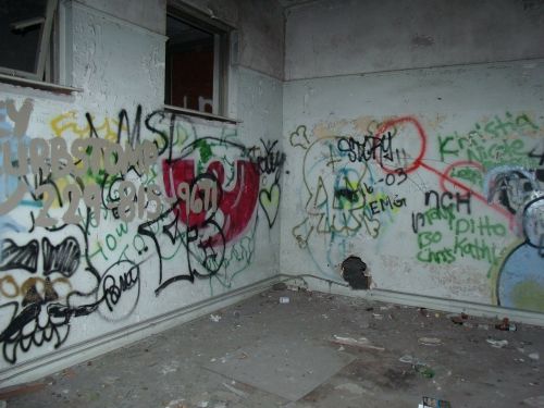 graffiti vandalism abandoned