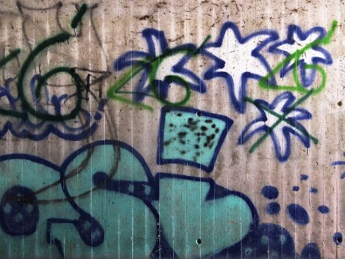 graffiti concrete wall wall