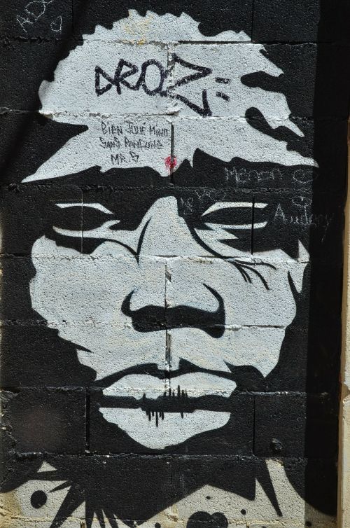 graffiti black wall