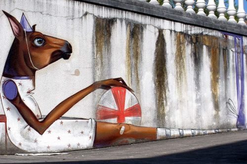 graffiti donkey horse
