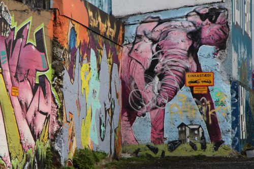wall graffiti reykjavik