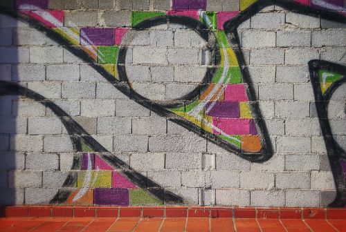 grafitti wall colorful