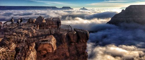 grand canyon cloud inversion rare