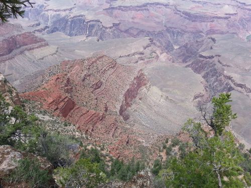 grand canyon gorge red