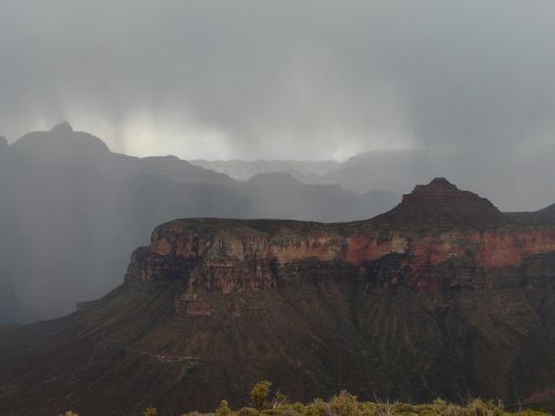 grand canyon gorge thunderstorm