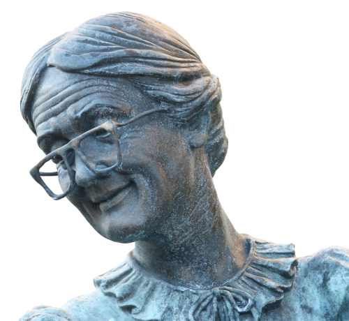 grandmother elderly woman statue