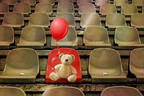 grandstand stadium teddy bear