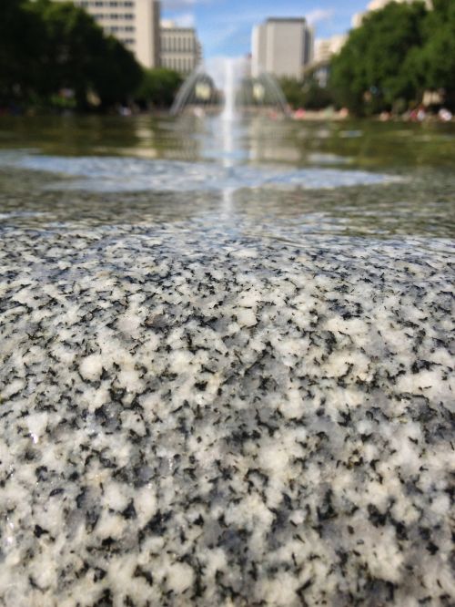 granite crystals water