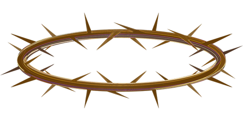 graphic  lent  crown of thorns