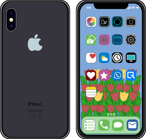 graphic  iphone x  mobile