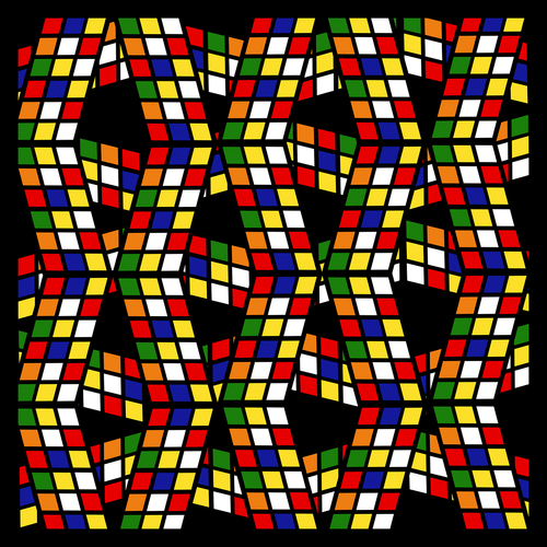 graphic  pattern  rubiks cube
