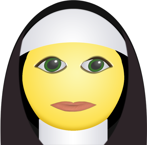 graphic  nun smiley  nun