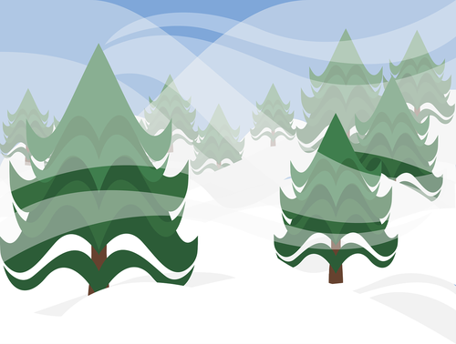 graphic  winter forest forest  winter