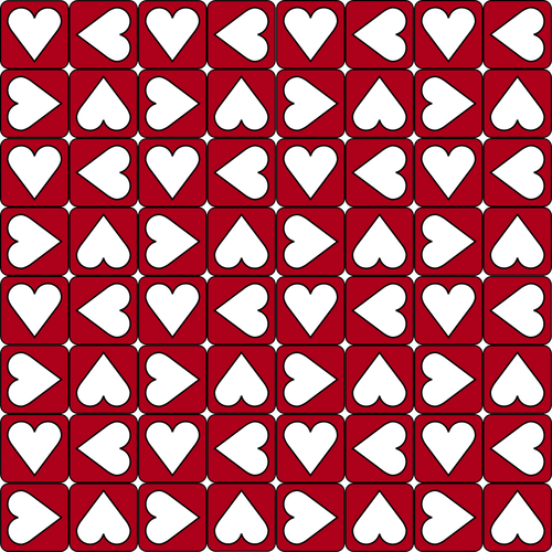 graphic  heart pattern  red