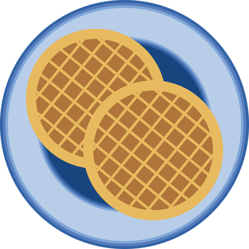 graphic  waffle  breakfast