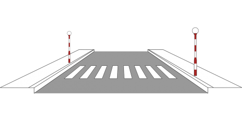 graphic road pedestrian crossing