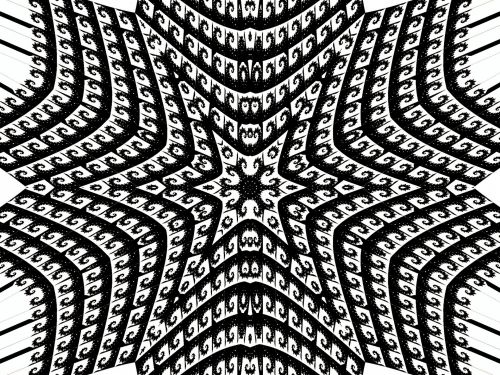 Graphic Patterned Kaleidoscope