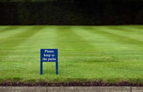 grass sign green