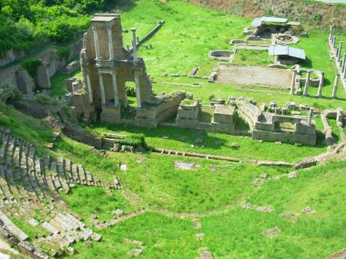 grass amphitheatre ruin