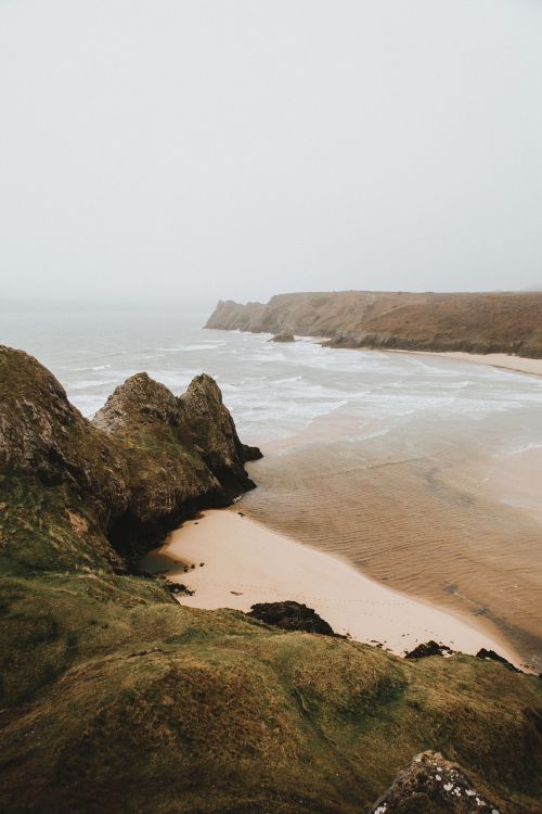 grass blur coast