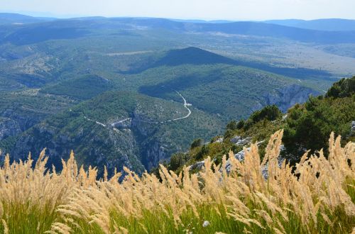 grasses mountain landscape canyon du verdun