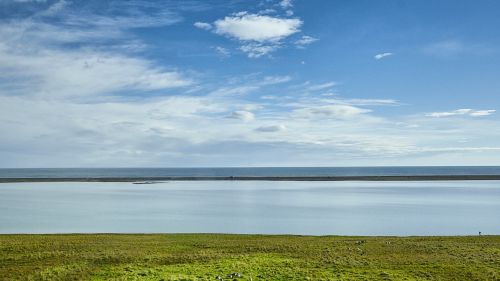 grassland mirror clouds