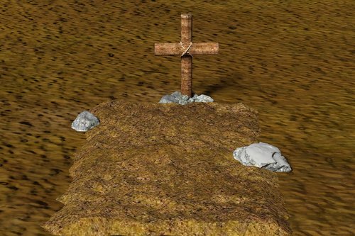 grave  dead  cross