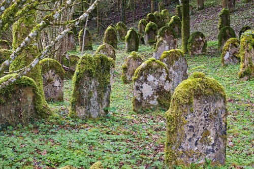 grave stones  jewish cemetery  old