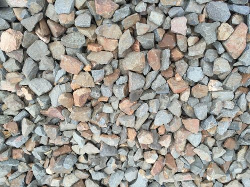 gravel background stones train