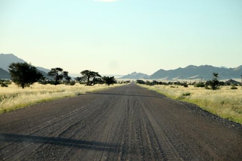 gravel road dirt road lonely