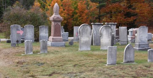 graveyard cemetery flag