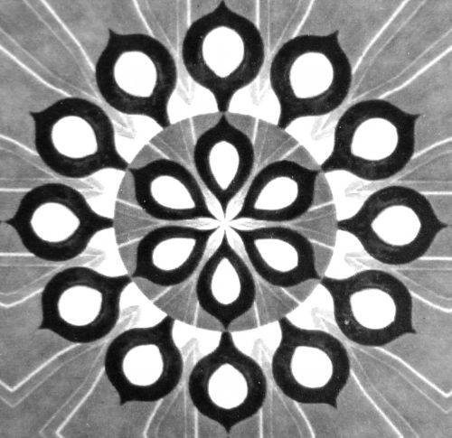 Gray Circular Pattern Background