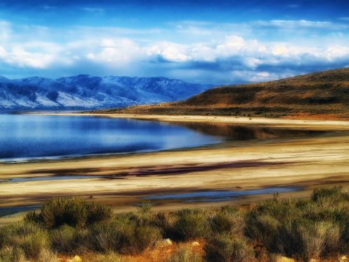 great salt lake utah landscape