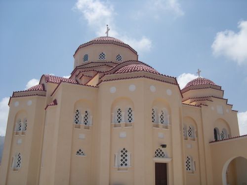 greece church red