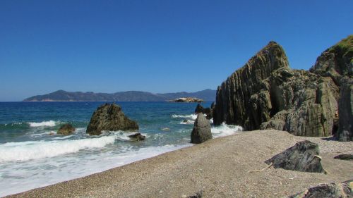 greece skiathos rocks