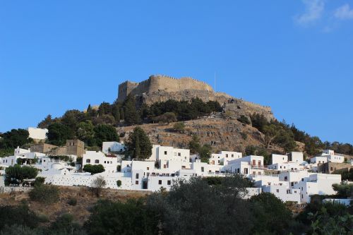 greece rhodes island summer