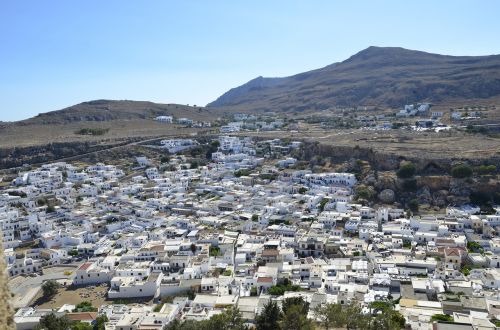 greece mountains city