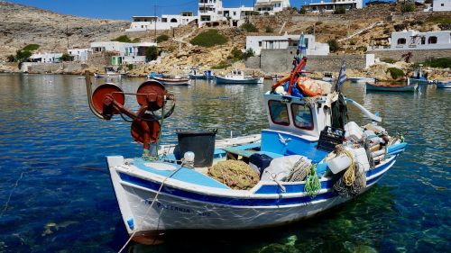 greece little boat fishing boat