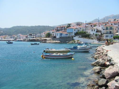 greece samos boat