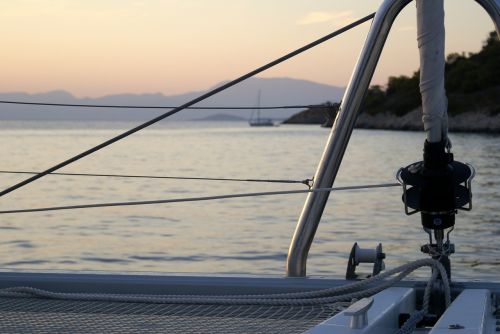 greece sailboat catamaran