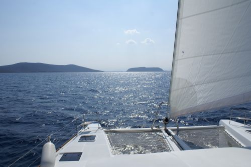 greece sailboat catamaran