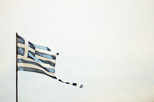 greece  flag  injured
